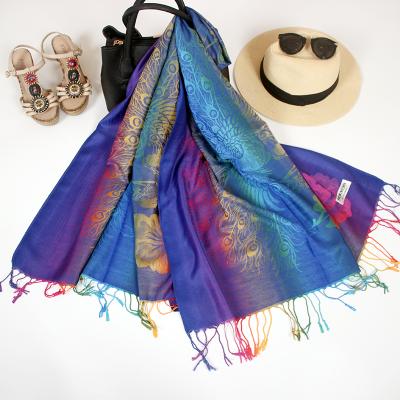 China Wholesale Hot Elegant Fashion Tassel Women Custom Scarf New Fashion Cotton Scarf Ladies Casual Soft Shawls Scarves for sale