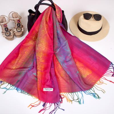 China Fashion new fashion casual long scarf four seasons color shawl warm cotton for women scarves for sale