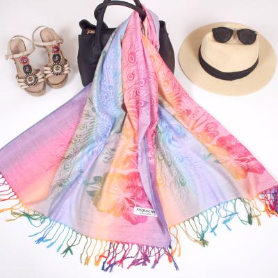 China High quality fashion new casual wholesale hot scarf cheap 8 colors with tassel cotton soft scarves for sale