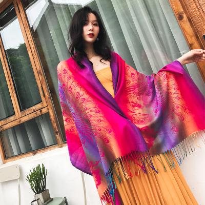 China New casual fashion cotton scarf custom knitt new deeply deign oversized long travel blanket shawl for sale