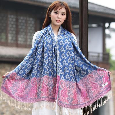 China 2021 Newest Fashion Scarf Casual Stylish Tassels Cotton Printed Customized Scarf for sale