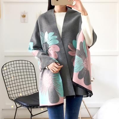 China Factory direct cashmere cashmere shawl ladies shawl 100% horse printed autumn/winter new arrival thick cashmere shawl directly cashmere peonies women scarf 2021 wholesale for sale