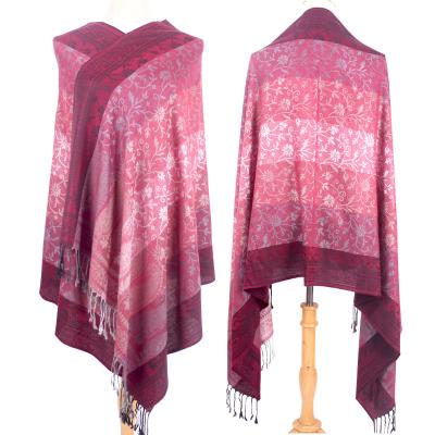 China Export Order Ladies Headscarf Pashmina Scarf Soft Smooth Feeling Shawl Wrapped Shawl 70 inch x 200 inch for sale