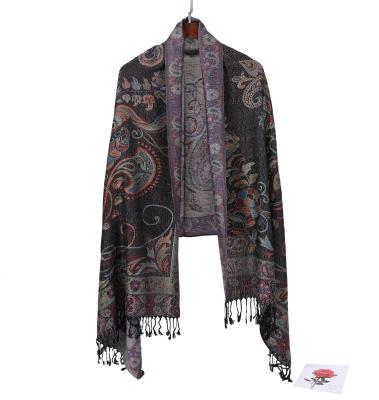 China 2021 Casual Wholesale Women's Winter Warm Thick Cotton Shawl for sale