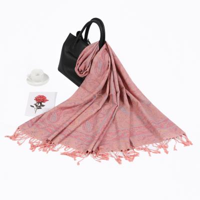 China Long Winter Thick Scarf Shawl Warm Knitted Soft Scar Knitted Cape Shawls With Tassel for sale