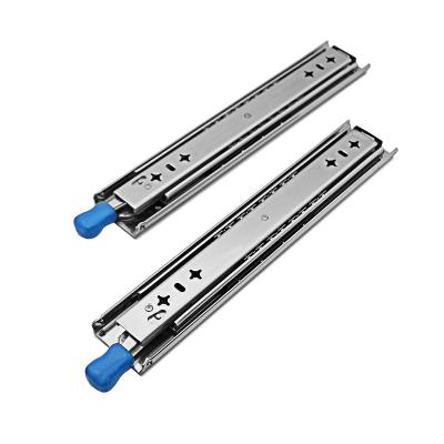 China 3 Fold+Full Extension Self Locking Drawer Slide, Telescopic Guide for sale