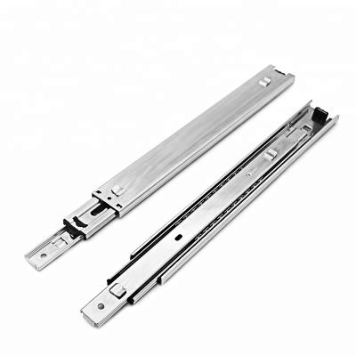 China Press Bounce Function Bayonet Sliding Soft Narrow Kitchen Drawers Base Drawer Slide Parts Slide Rail for sale