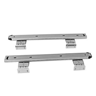 China 3 Fold+Full Extension+Ball Backing 35mm 3 Fold Cabinet Keyboard Tray Drawer Slide Track Telescopic Channel Close Furniture Hardware for sale