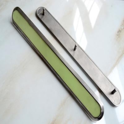 China Stainless Steel Traditional Luminous Item Indicator Tactile Tips Strip With Luminescent Insert for sale