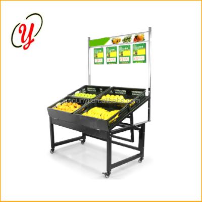 China Furit Vegetable Rack Supermarket Rack Utility Model Metal Supermarket Storage Rack Common Design for sale