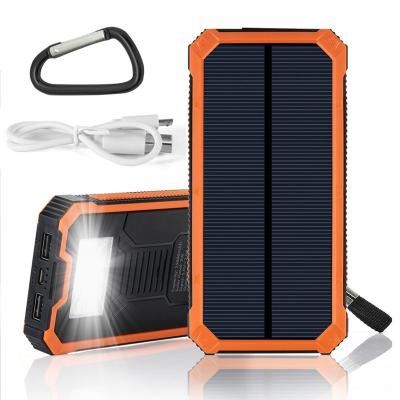 China 10000mah solar power bank product portable solar charger 10000mah power bank with hook for sale