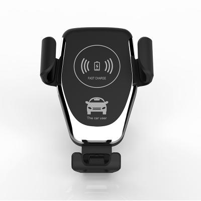 China Ideal Black Mobile Phone Wireless Charger For Car, Qi Wireless Charger Pad Car Adapter Mobile Phone Holder for sale