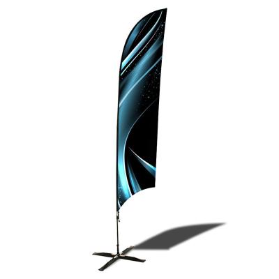 China Free Advertising Design Teardrop Signs Feather Flagpole Teardrop Banner Beach Flag Stand for sale