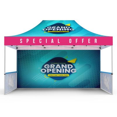 China Cheap Custom Printed Trade Show UV Events Canopy Gazebo Folding Resistance Noise Up Canopy Tent 10x10 for sale