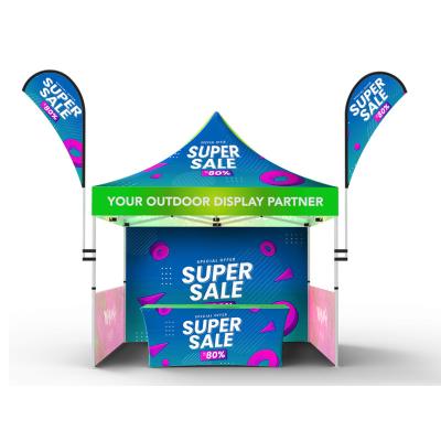 China Custom Pop Up Trade Show Tent UV Resistance Free Design Outdoor Easy Portable Canopy Tents For Events for sale