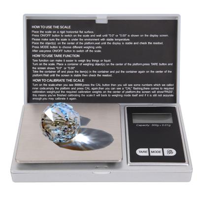 China ABS Mini Digital Scale 0.01g High Accuracy Electric Backlight Pocket For Jewelry Gram Weight Scale for sale