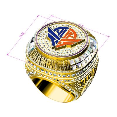 China USA Alloy Custom Ring Men's Metal Winner Ring Baseball Jewelry Sports Ring for sale