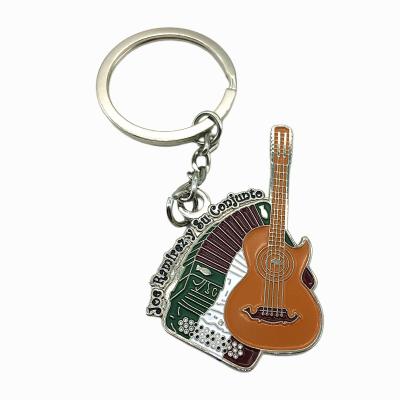 China Wholesale Handmade Violin Shape Souvenir Metal Key Chain Keychain for sale