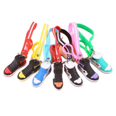 China Products PVC Shoes 3d 2D Mini Sneaker Key Chain for sale