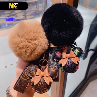 China Luxury Cute Custom Made Leather Keychain Contact Customer Service Key Chain Key Chain Key Chain Accessories For Woman for sale