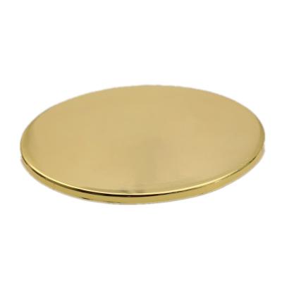 China Non Spill Rose Gold /copper Wholesale Zinc Alloy Gold Polished Metal Silver Lid Metal Electroplating Cover for sale