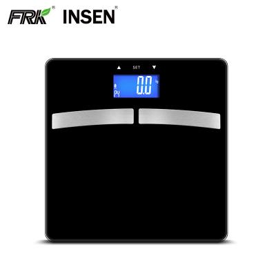 China Water Content Measuring LCD Display 180kg/396lb Professional Electronic Scale Body Fat Scale for sale