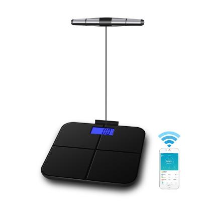 China Custom Digital 8 Personal Digital Personal Load Indication Body Weight Composition BMI Low Battery / Over Weight Scale Electric Smart For Aifit APP for sale