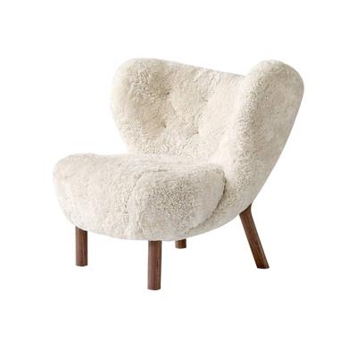 China Luxury Mid Century Reclining Modern Lounge Chair Relax Teddy Fabric Fancy Living Room Chairs For Living Room for sale