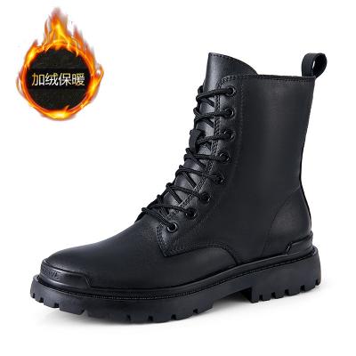 China New Anti-odor Winter Hot Sale Plus Velvet Leather Martin Boots Men's Boots Men's High Top Machining Shoes; s rejects the British Deser sports shoes for sale