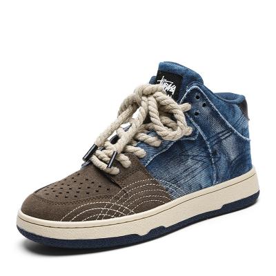 China Fashion Trend Wholesale Cheap Walking Style Sneakers For Men Casual Canvas Trendy Shoes for sale