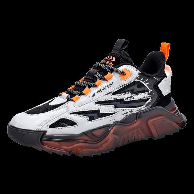 China CUSHIONING Men And Women Sneakers Shoes Lightweight Chunky Sneakers Men's Reflective Sports Shoes New Design Lace Blade Outsole for sale