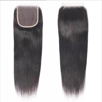 China Straight Wholesale Lace Front Closure: 100% Natural Wave, 4x4 Lace Virgin Hair Closures. for sale