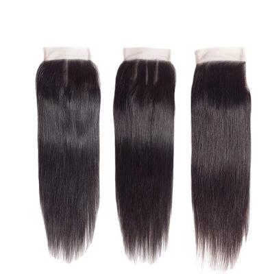 China Straight Wholesale 4x4 Lace Closures: Lace Front Closure, 100% Natural Virgin Hair Wave. for sale