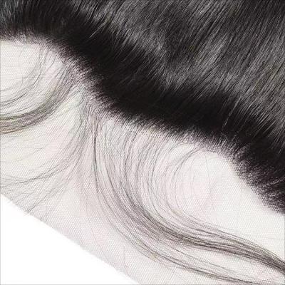 China Wholesale Straight 13x4 Lace Headband: Straight, wavy, and curly, transparent 100% natural black raw hair. for sale