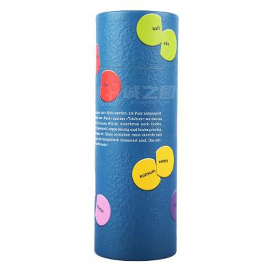 China Biodegradable Cardboard Cylinder Tube Box, Gift Paper Packaging Box Food Grade Paper For Tea Coffee Essential Oil for sale