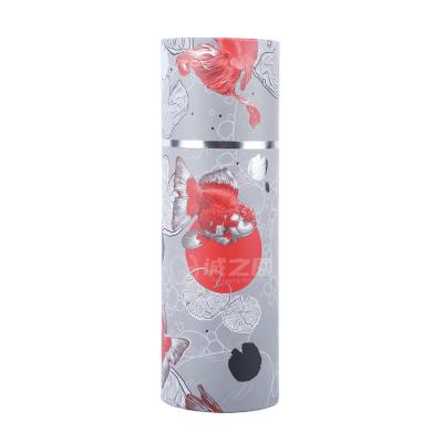 China Free Design Round Perfume Packaging Box Biodegradable Recycled Kraft Paper Tube Round Cardboard Tube For Bottle for sale