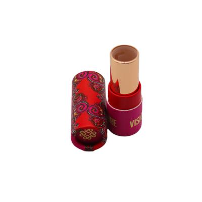 China Paper Shape Biodegradable Cylindrical Lipstick Tube Custom Packaging for sale