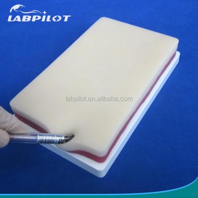 China Medical Teaching Simulators Elastic 3-Layer Surgical Suturing Pad for Muscle and Skin for sale