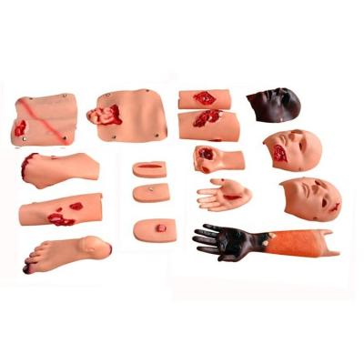 China Trauma Simulator for Manikin Training Gun Wound Burn Wound Laceration Fracture Amputation Wound Care for sale