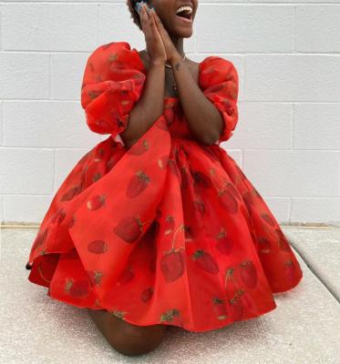 China African Girl Dresses 10 Years Old Birthday Wedding Dress Breathable Sweet Red Wedding Dress Bridal Gown For Women Clothing for sale