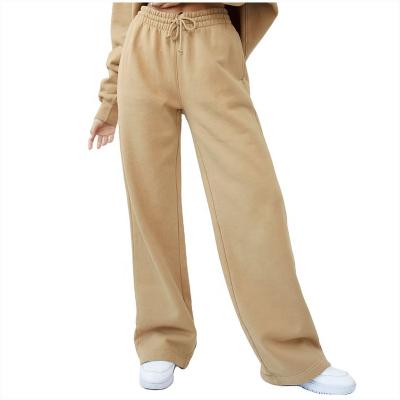 China Wholesale QUICK DRY Women's Wholesale Casual Loose Oversized Streetwear Trousers Empty French Terry Heavy Sweatpants for sale