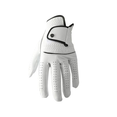 China China Manufacturer Custom High Quality Mens Anti Slip Natural Leather Golf Gloves Weather Proof for sale