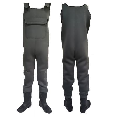 China Custom Made Good Quality Mens Fly Fishing Waders Pants Equipment Thickened And Warm Breathable With Zipper for sale