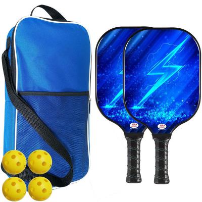 China Outdoor Sports Professional Training Custom Carbon Fiber Graphite Graphite Pickleball Set Premium Paddle for sale