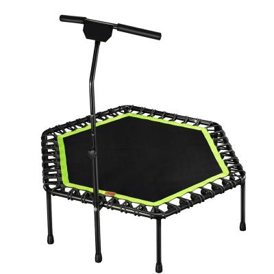 China 2022 New Custom Fitness Collapsible Sports Folding Square Jumping Gym Mini Hexagon Trampolines for sale