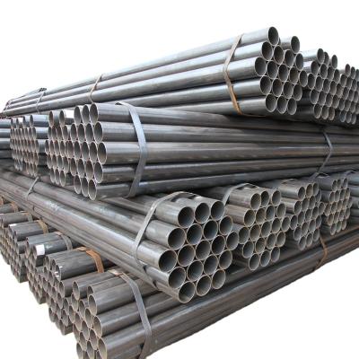 China Structure pipe astm a53 erw black varnish coating black steel pipe for sale