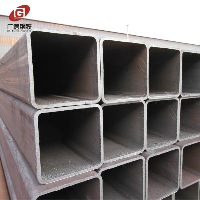 China Black square steel structure pipe q345 material 500x500 tube for sale