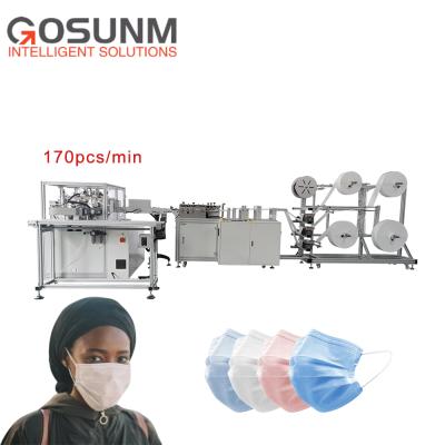 China Disposable Face Mask Making Machine GOSUNM Fully Automatic Disposable Face Mask Machine Manufacturer Sale Competitive Price for sale