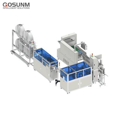 China Cultivate GOSUNM High Speed ​​Flat Ear-loop Full Auto Mask Medical Machine with Packing Machine 100-150pcs for sale