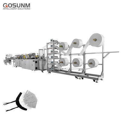 China Gosunm FFP2 face mask making n95 disposable 4 face mask and n95 face mask 4 side seal gasket machine 4 side gasket machine for sale